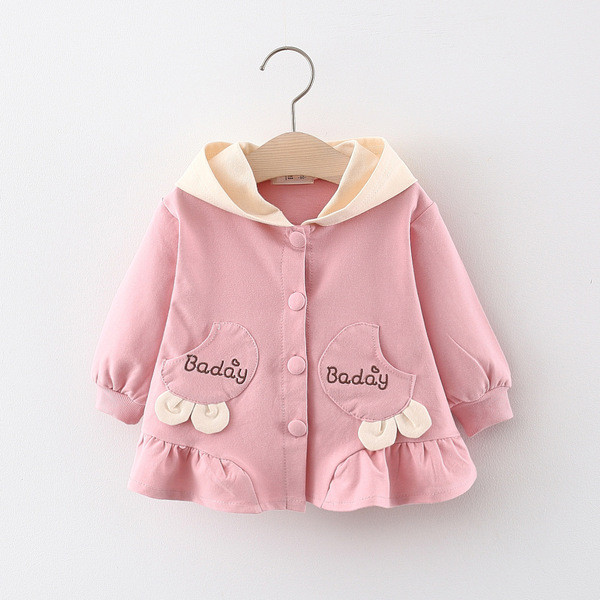 Uus mudel kapuutsiga lastemantel tüdrukutele