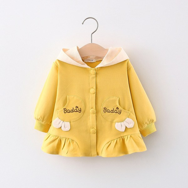 Uus mudel kapuutsiga lastemantel tüdrukutele