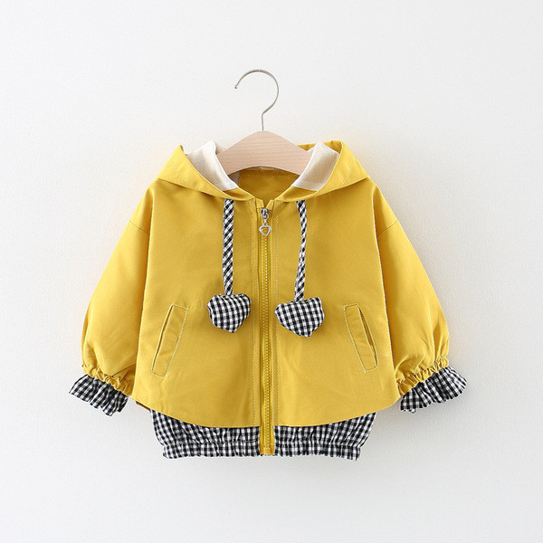 Novi model dječje jakne sa kapuljačom za djevojčice - tip vjetrovke