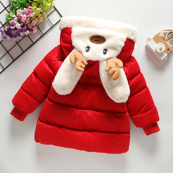 Μοντέρνο παιδικό μπουφάν με χριστουγεννιάτικα μοτίβα