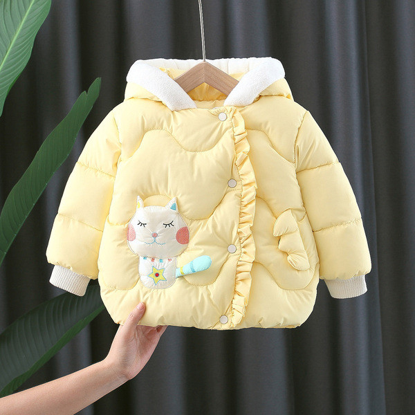 Παιδικό χειμερινό μπουφάν με πλευρική στερέωση