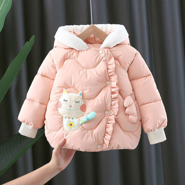 Παιδικό χειμερινό μπουφάν με πλευρική στερέωση