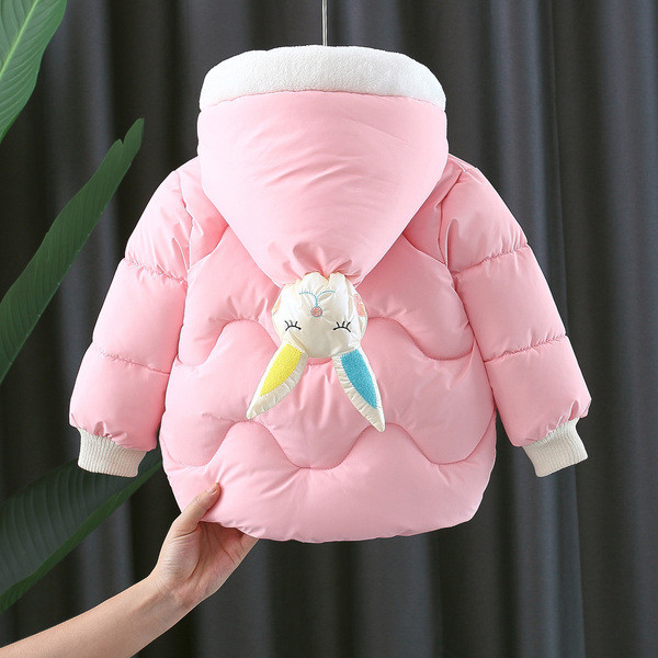 Παιδικό χειμερινό μπουφάν με πλευρική στερέωση