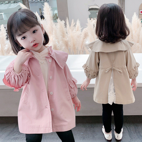 Tüdrukutele sobiv laste sügisjope paelaga