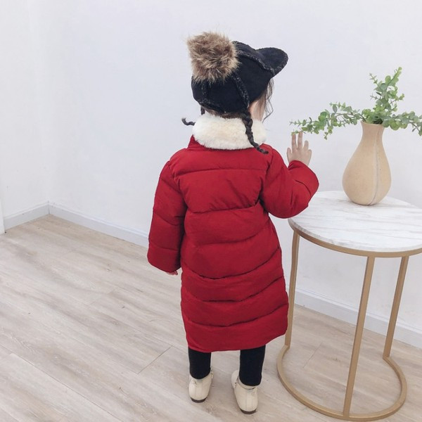 Dječja zimska jakna na vezice za djevojčice