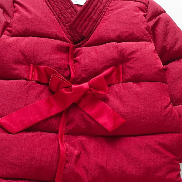 Dječja zimska jakna na vezice za djevojčice