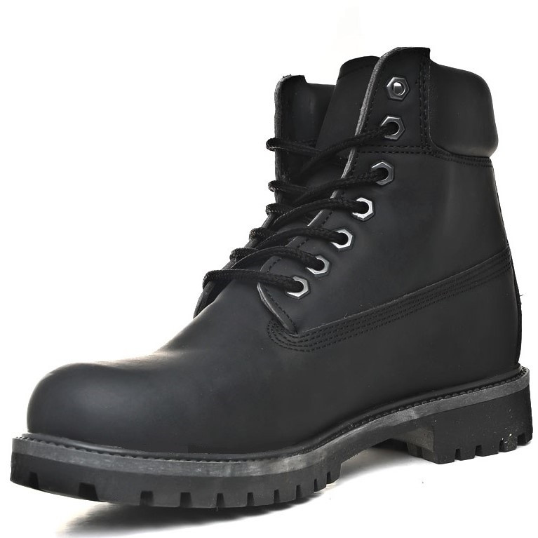 Класически изчистени зимни мъжки боти с топъл хастар CTR 369 Черни