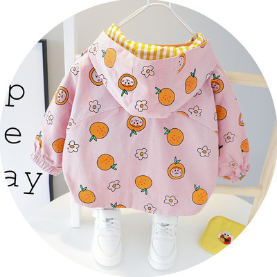 Jauna modeļa bērnu jaka ar kapuci un apdruku - piemērota meitenēm un zēniem