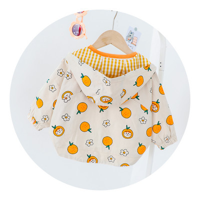 Jauna modeļa bērnu jaka ar kapuci un apdruku - piemērota meitenēm un zēniem