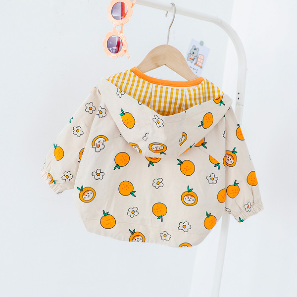 Jauna modeļa bērnu jaka ar kapuci un apdruku - piemērota meitenēm un zēniem