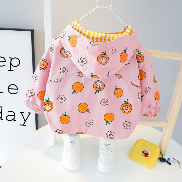 Jauna modeļa bērnu jaka ar kapuci un apdruku - piemērota meitenēm un zēniem