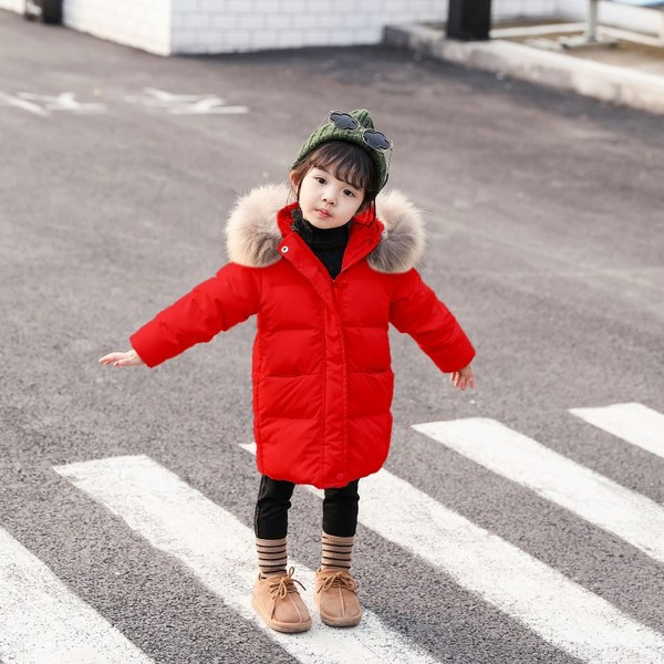 Sule ja lukuga laste talvejope tüdrukutele