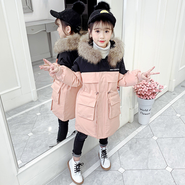 Dječja moderna zimska jakna s kapuljačom