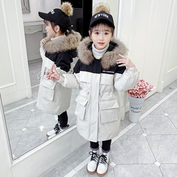 Dječja moderna zimska jakna s kapuljačom