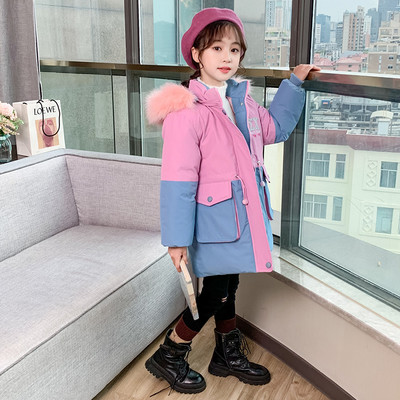 Laste kaasaegne värviline talvejope - tüdrukutele