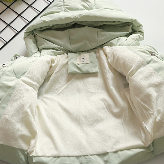 Παιδικό μπουφάν φθινοπώρου-χειμώνα με κουκούλα και τρισδιάστατο στοιχείο