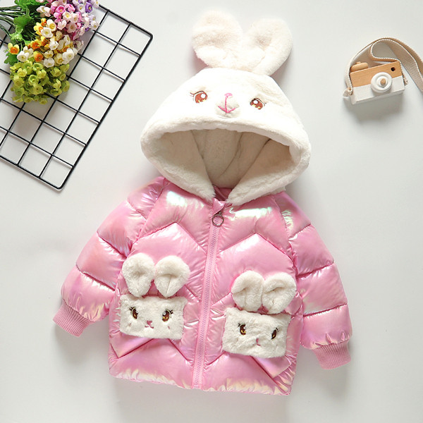 Παιδικό μοντέρνο χειμερινό μπουφάν με κουκούλα