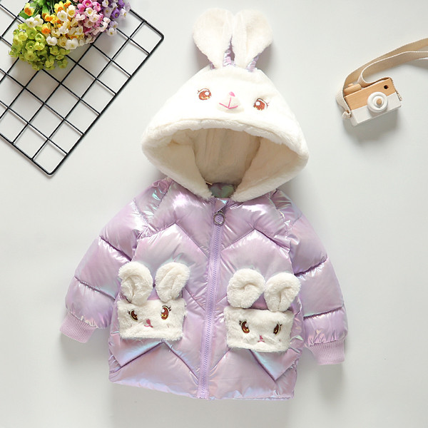 Παιδικό μοντέρνο χειμερινό μπουφάν με κουκούλα