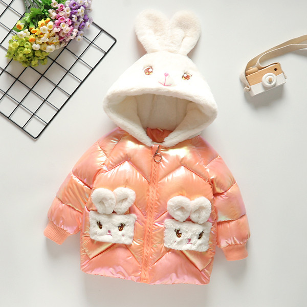 Παιδικό μοντέρνο χειμερινό μπουφάν με κουκούλα