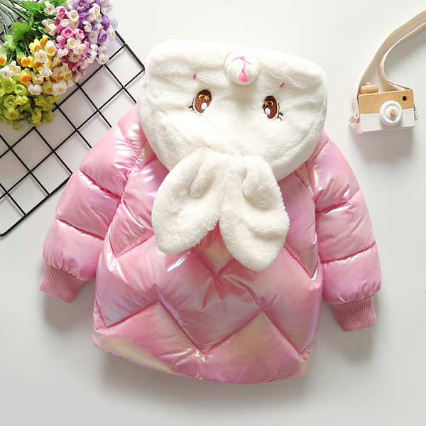 Παιδικό μοντέρνο χειμερινό μπουφάν με κουκούλα