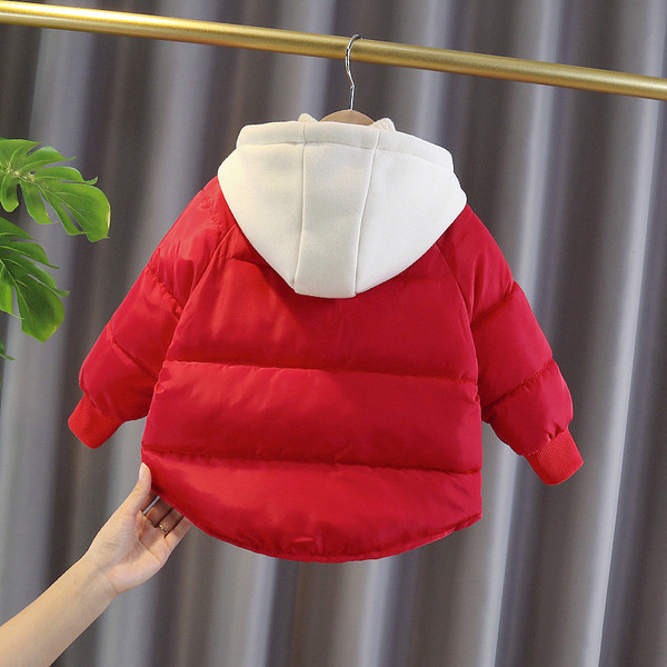 Χειμερινό παιδικό μπουφάν με κουκούλα κατάλληλο για κορίτσια και αγόρια