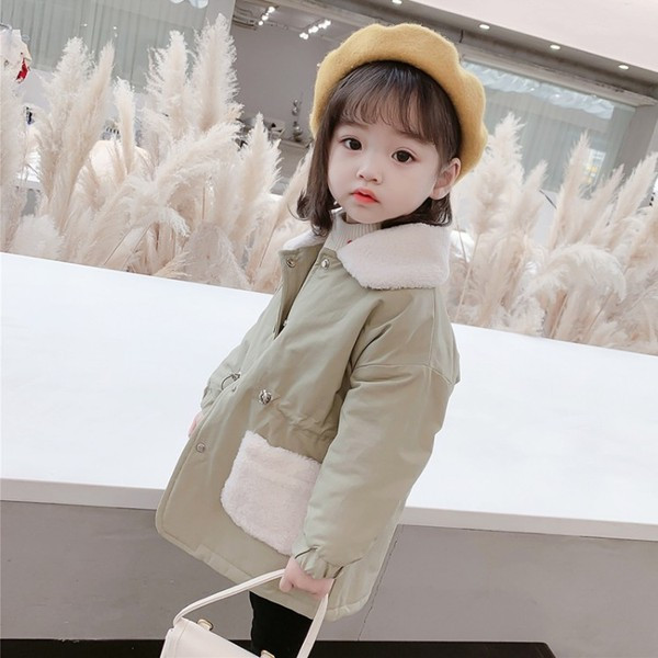 Καθημερινό παιδικό μπουφάν με πουκάμισο και κορδόνια