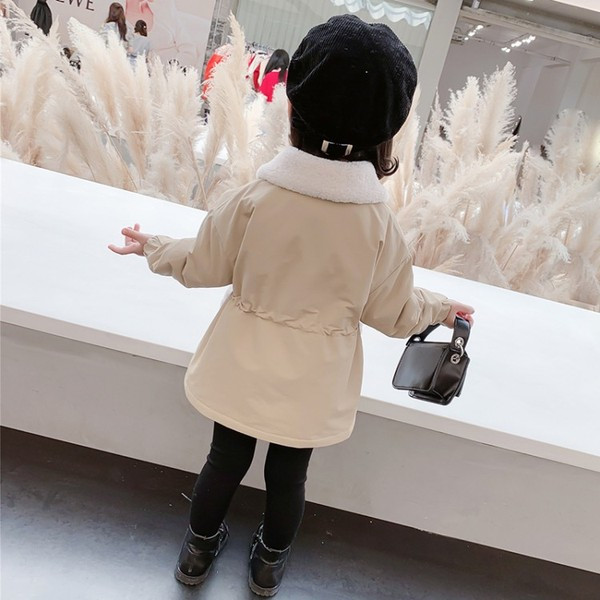 Καθημερινό παιδικό μπουφάν με πουκάμισο και κορδόνια