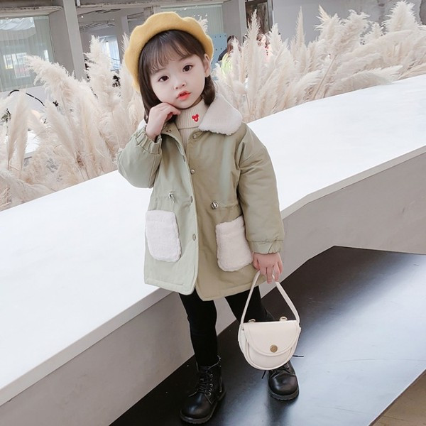 Καθημερινό παιδικό μπουφάν με πουκάμισο και κορδόνια