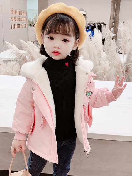 Μοντέρνο παιδικό μπουφάν με μαλακή επένδυση και κουκούλα