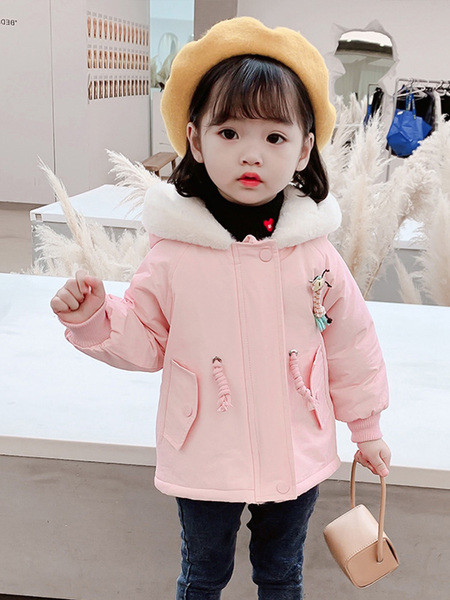 Μοντέρνο παιδικό μπουφάν με μαλακή επένδυση και κουκούλα