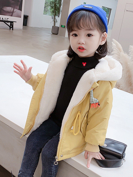 Μοντέρνο παιδικό μπουφάν με μαλακή επένδυση και κουκούλα