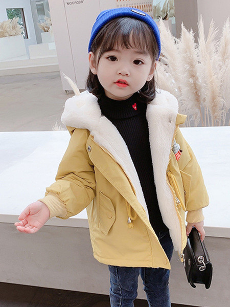 Μοντέρνο παιδικό μπουφάν με μαλακή επένδυση και κουκούλα