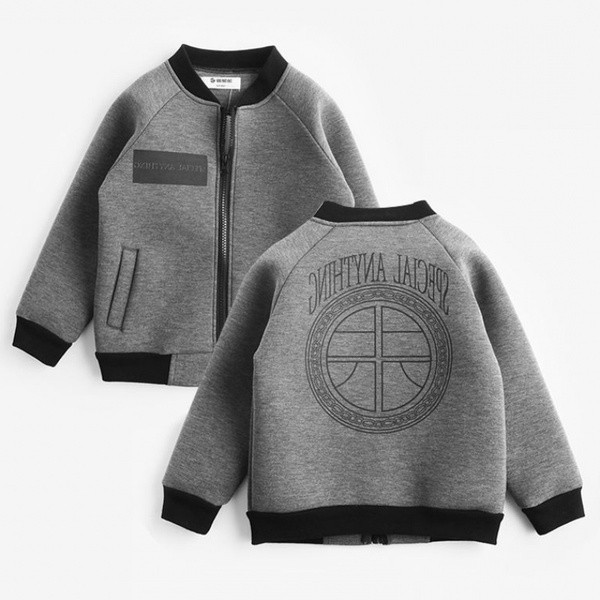 Poistele sobiv laste sügisjope seljal trükiga