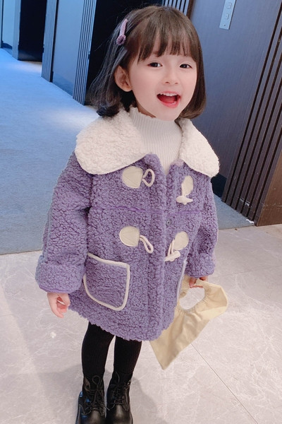 Tüdrukutele sobiv taskutega igapäevane laste sulejope