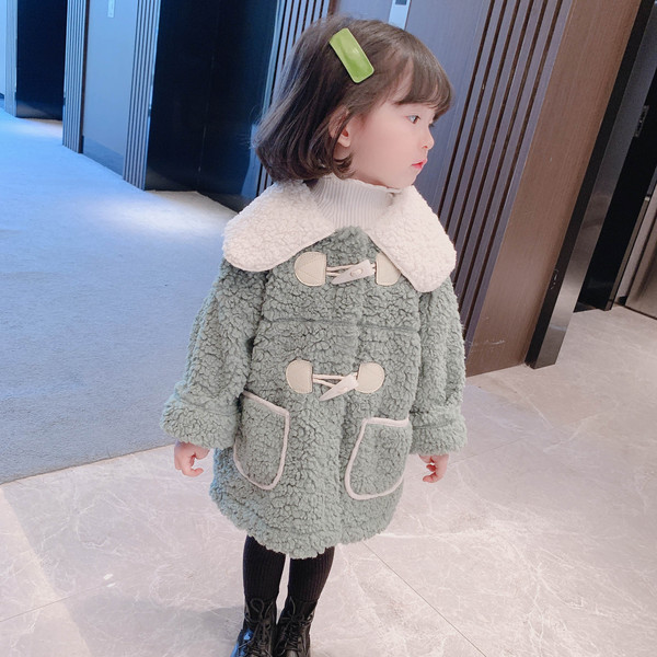 Tüdrukutele sobiv taskutega igapäevane laste sulejope