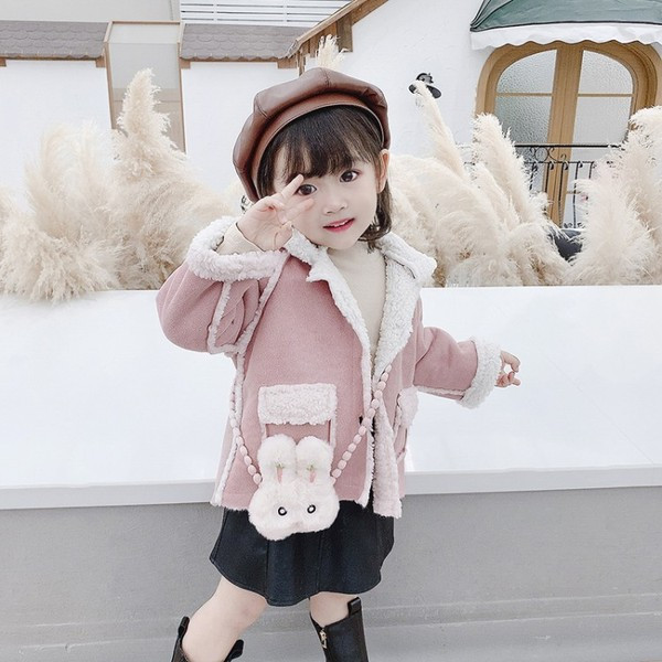 Ležerna dječja jakna s džepovima i kapuljačom za djevojčice