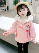 3D elemendiga vabaaja laste jope - tüdrukutele