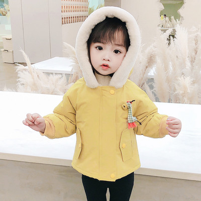 3D elemendiga vabaaja laste jope - tüdrukutele