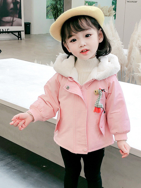 3D elemendiga vabaaja laste jope - tüdrukutele