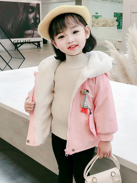 3D elemendiga vabaaja laste jope - tüdrukutele