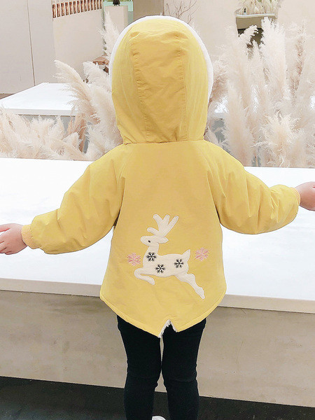 3D elemendiga vabaaja laste jope - tüdrukutele