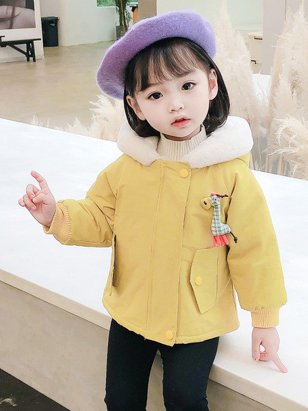 3D elemendiga vabaaja laste jope - tüdrukutele