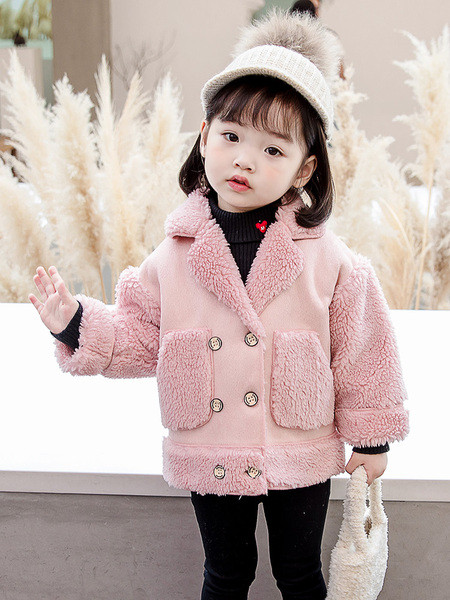 Laste nööpide ja taskutega sulejope