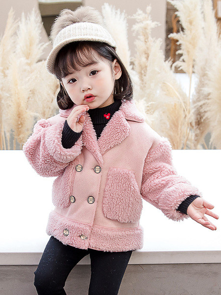 Laste nööpide ja taskutega sulejope