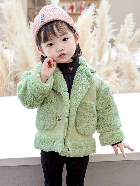 Laste nööpide ja taskutega sulejope