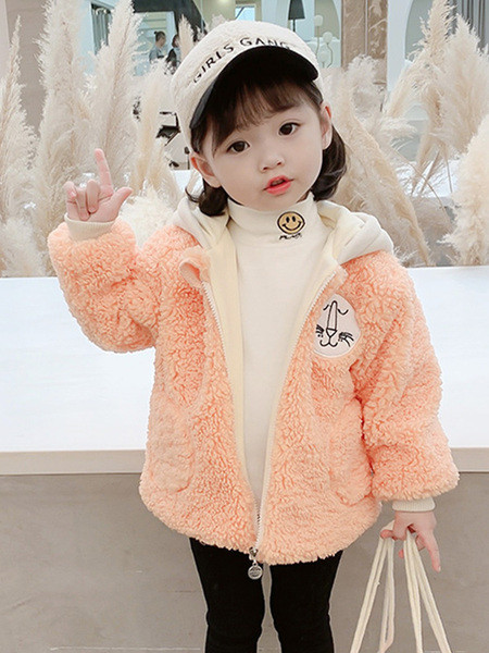 Καθημερινό παιδικό μπουφάν με κεντήματα και φερμουάρ