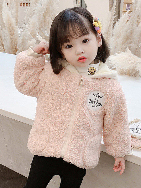 Καθημερινό παιδικό μπουφάν με κεντήματα και φερμουάρ