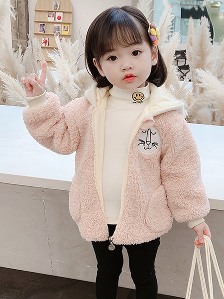 Καθημερινό παιδικό μπουφάν με κεντήματα και φερμουάρ