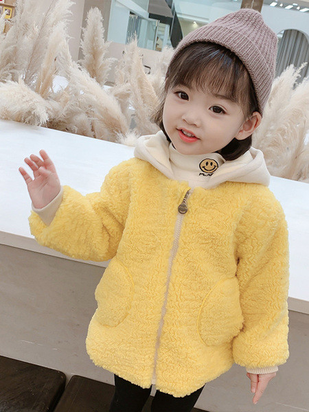 Καθημερινό παιδικό μπουφάν με κουκούλα - για κορίτσια