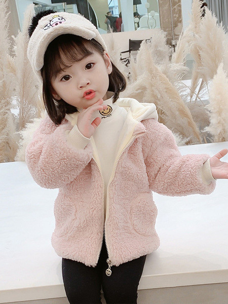 Καθημερινό παιδικό μπουφάν με κουκούλα - για κορίτσια